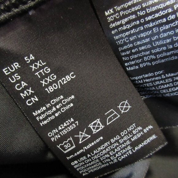 NWT Mugler x H&M Mesh-Panelled Mini in Black Sheer Cutout Dress XXL 2XL - Picture 6 of 8